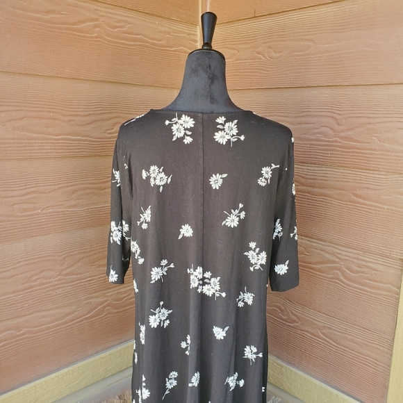 Old Navy Women's Black Floral Swing Dress Size XL NWOT - Picture 12 of 14